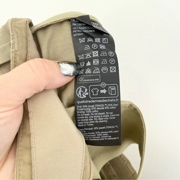 AllSaints Petra High-Rise Wide-Leg Trouser